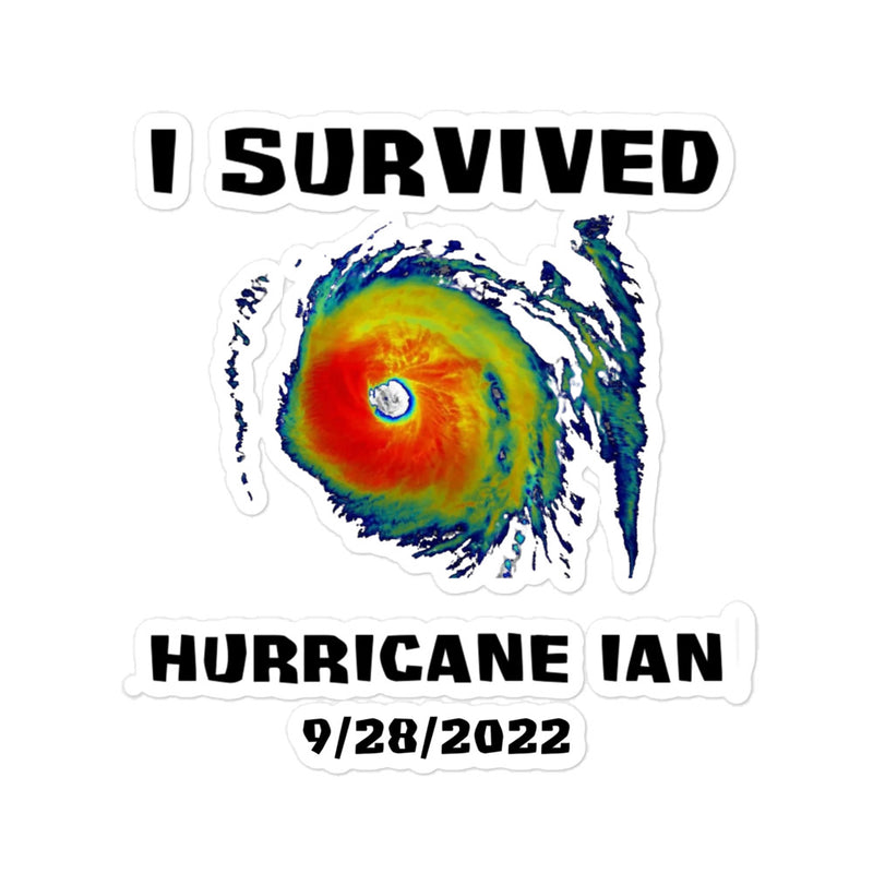 Hurricane Ian Bubble-Free Stickers