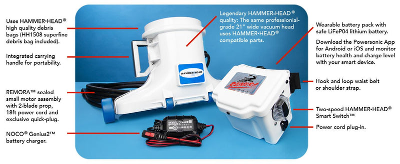 Remora™ Pool Vacuum - XR1600 - The Pool Supply Warehouse