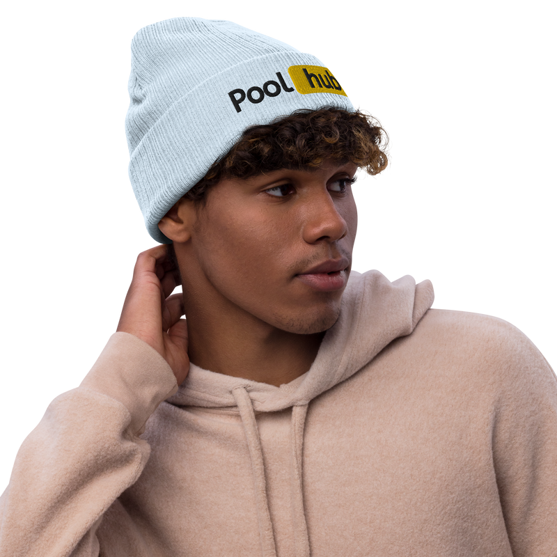 Pool Hub Ribbed Knit Beanie