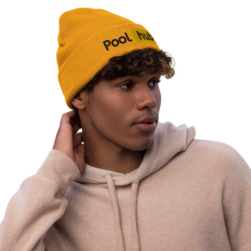 Pool Hub Ribbed Knit Beanie