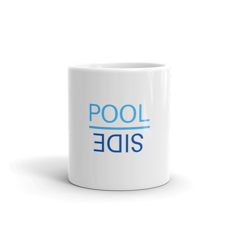 POOL | SIDE White Glossy Mug