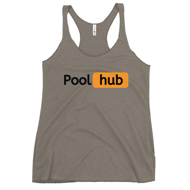 Pool hub Women's Racerback Tank